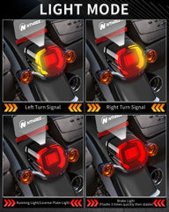 Harley Dyna taillight with smoked lens and arc design for premium style