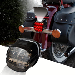 NTHREEAUTO smoked LED tail light on Harley Electra Glide Ultra Classic with modern styling