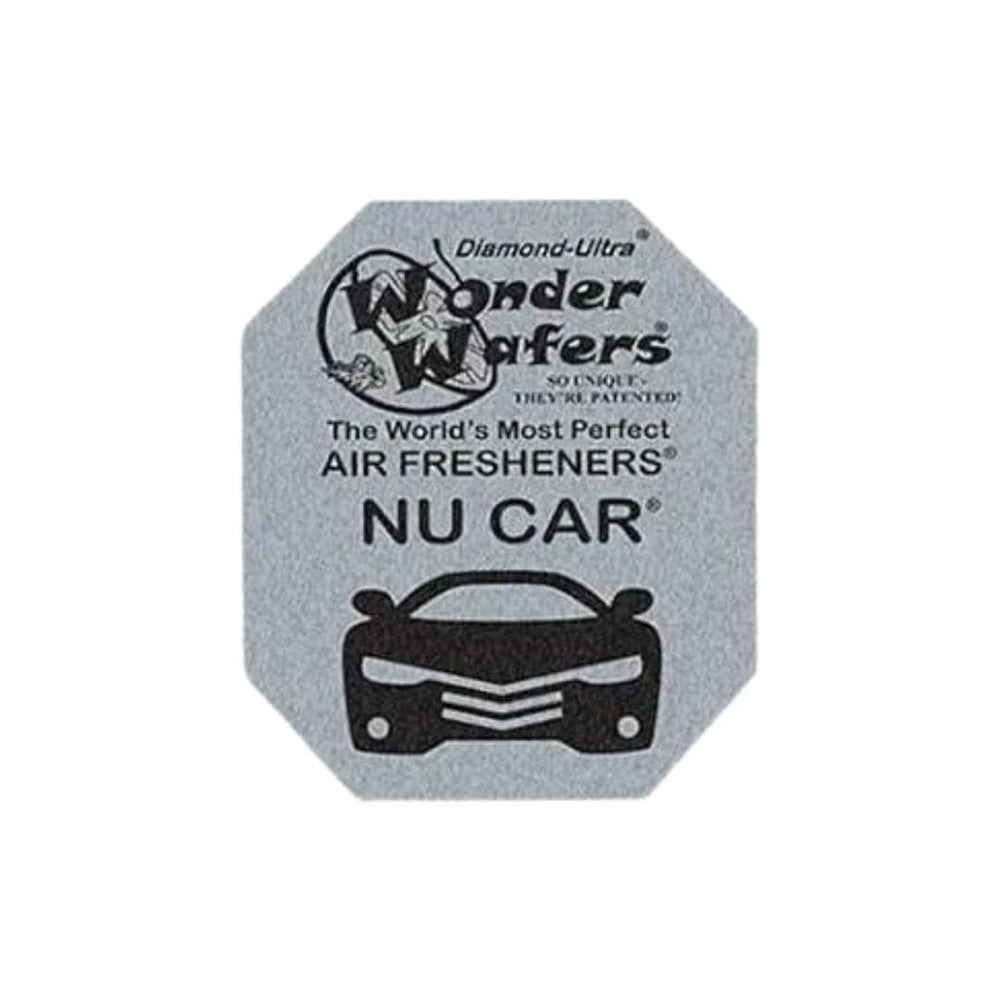 Nu Car aroma freshens car cabin with Wonder Wafers.