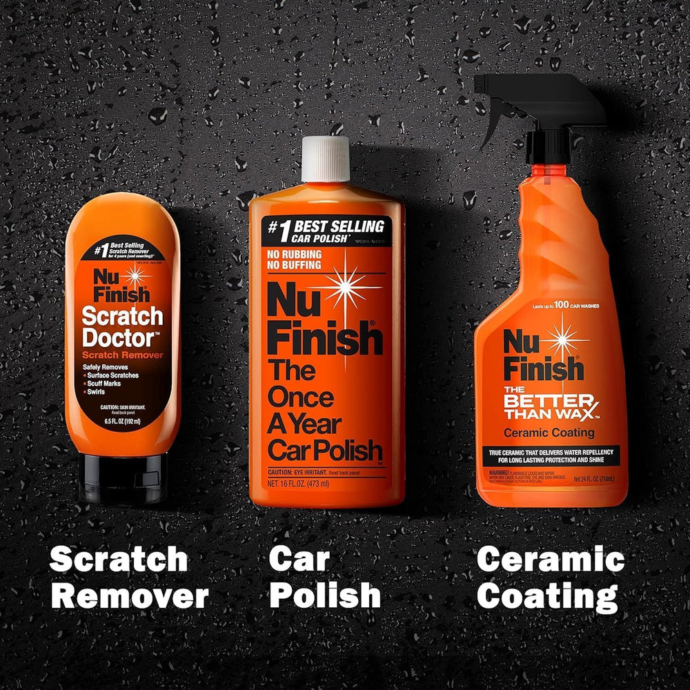 Nu Finish Better Than Wax ceramic coating spray beads water for easier cleaning
