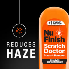 Nu Finish exterior finishing kit box front shows a complete car care solution.