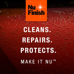 Apply Nu Finish spray under sun or shade for convenient detailing.
