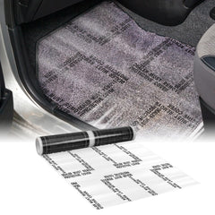 Nuanchu 4mil auto adhesive floor mat roll protects car carpets with clear, seamless coverage.