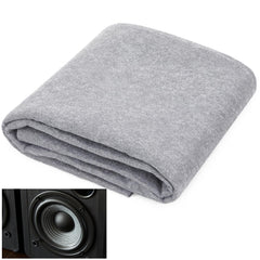 Nuanchu light gray underfelt carpet protects speaker boxes and floors.