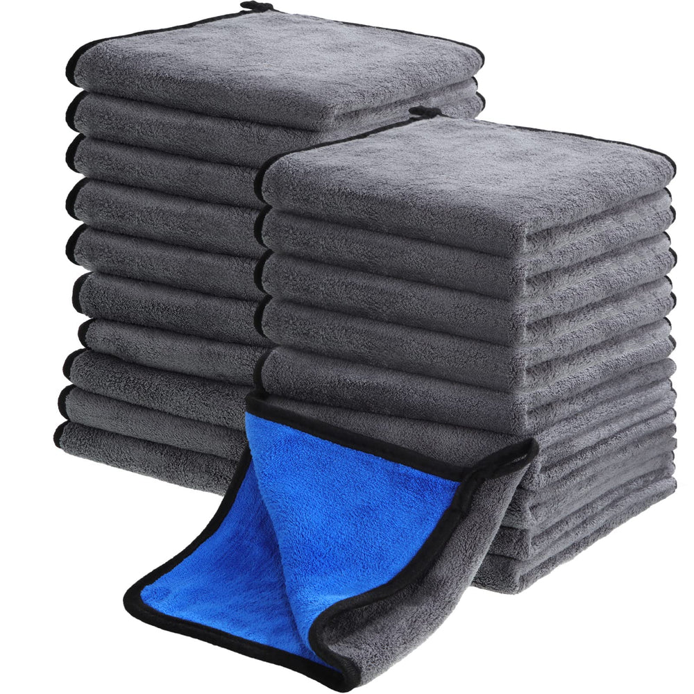 Nuenen microfiber towels folded for quick car drying and reuse