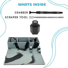 Nugbuddy Wax Tool Station 3x3 inch compartments keep tools at a glance.