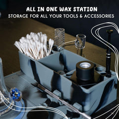Nugbuddy Wax Tool Station built-in tool holder keeps essential tools within reach.