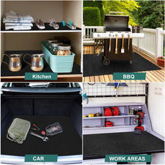 Nujzuir multi-purpose garage floor mat under tools and equipment