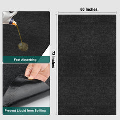 Nujzuir mat with waterproof non-slip backing preventing seepage