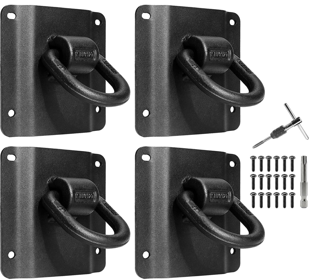 NusClaw 4-pack bed tie down anchors securely hold heavy cargo.