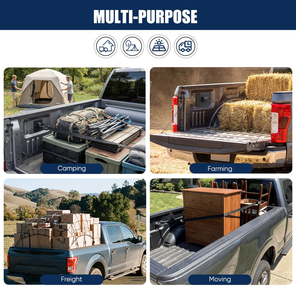 NusClaw ideal for securing motorcycles and camping gear.