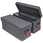 NUSWOR Upgrades CD storage box with lid keeps CDs organized and dust-free.