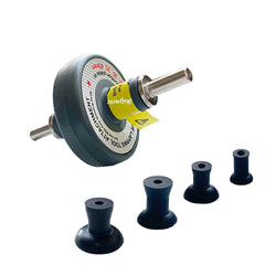 Nuwfrog valve lapping attachment with 20mm suction plate for precise valve seating.