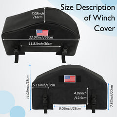 NVAAV winch cover 900D Oxford fabric offers durable waterproof protection