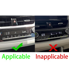 NVCNX carbon fiber dash panel adds a premium look while protecting the climate panel
