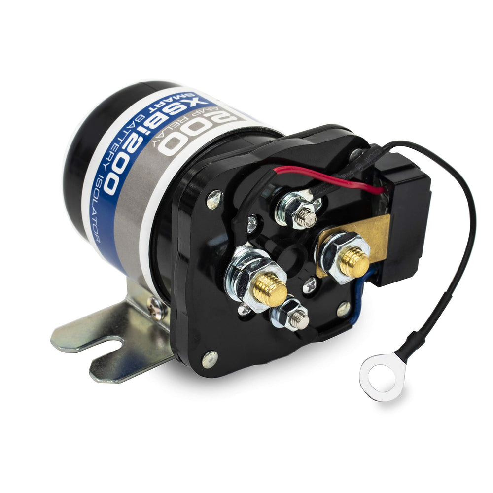 NVX XSBI200 dual sensing smart relay isolates a secondary battery without voltage drop.