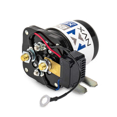 Front view of the NVX XSBI200 shows a compact footprint for under-dash install.