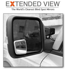 Polished polycarbonate base provides durable, stable mounting for the mirrors.