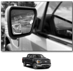 NXTGEN Extended View left mirror widens the field for safer lane changes.