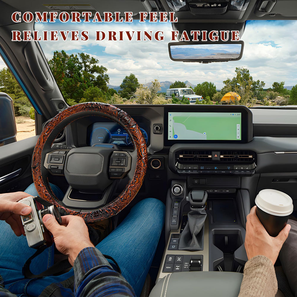 NYTKL anti-slip inner rubber layer provides secure fit during driving.