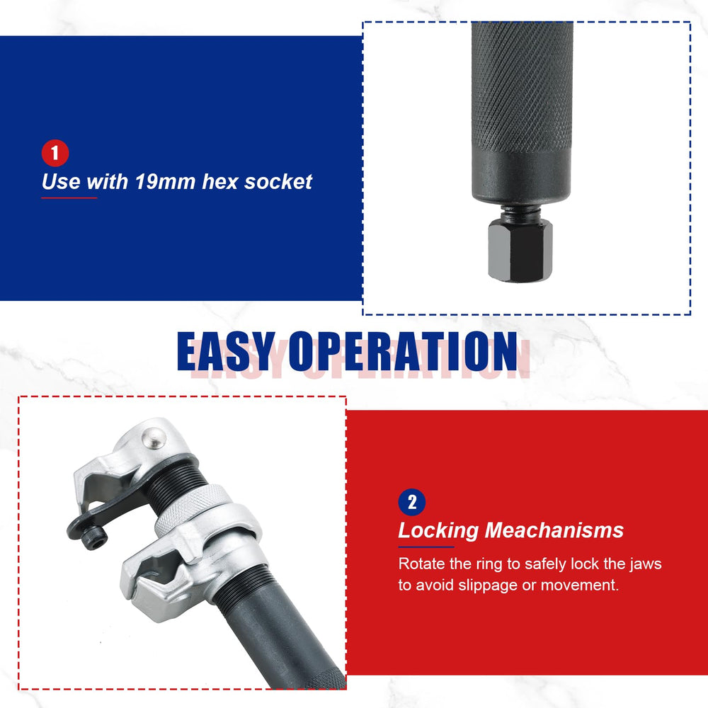 NYXOVA Coil Spring Compressor Tool rugged frame minimizes flex under tension