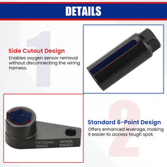 NYXOVA Oxygen Sensor Socket 22mm ready for heated or non-heated sensors.