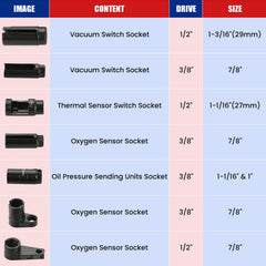 NYXOVA Oxygen Sensor Socket 6-point design reduces risk to wiring during removal.