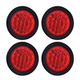 OAAKBH 4-inch trailer tail light, front view, bright LEDs for high visibility.