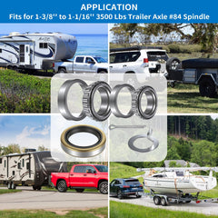 Oacdiel cotter pin and tang washer secure installation during setup