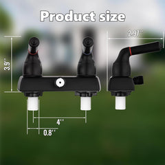 OasisFlow diverter valve integrated into RV shower faucet