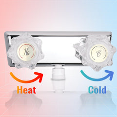 OasisFlow Outdoor RV Shower Faucet valve for outdoor enclosures and versatile setups.