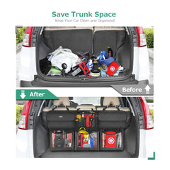 Oasser six-pocket back seat storage neatly organizes car essentials