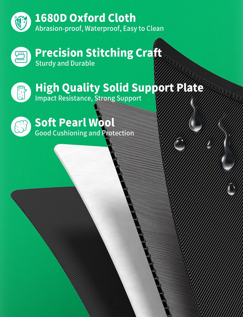 Oasser trunk organizer hard lid protects items from dust during travel