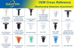 OAUTOO weatherstrip retainer kit packaging for quick car door repairs