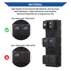 Obaee 16-pin plug-and-play window switch installation on driver side.