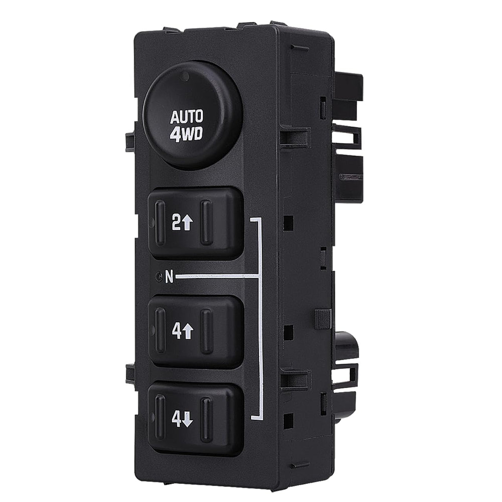 Obaee 4WD transfer switch on dash panel for Chevy Silverado improves 4x4 control.