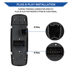 Obaee Ram 3500 driver-side switch in a vehicle interior