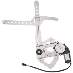Obaee front passenger regulator with motor for Chevy Blazer, ready for installation.
