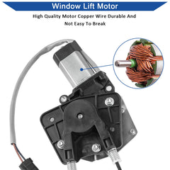 Obaee front-right door regulator assembly with motor for Dodge Durango