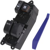 Obaee Master window switch compatibility image shows fits for Toyota Tundra and Tacoma.