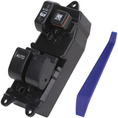 Obaee Master window switch compatibility image shows fits for Toyota Tundra and Tacoma.