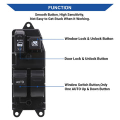 Obaee Master window switch package close-up highlights contents for quick DIY replacement.