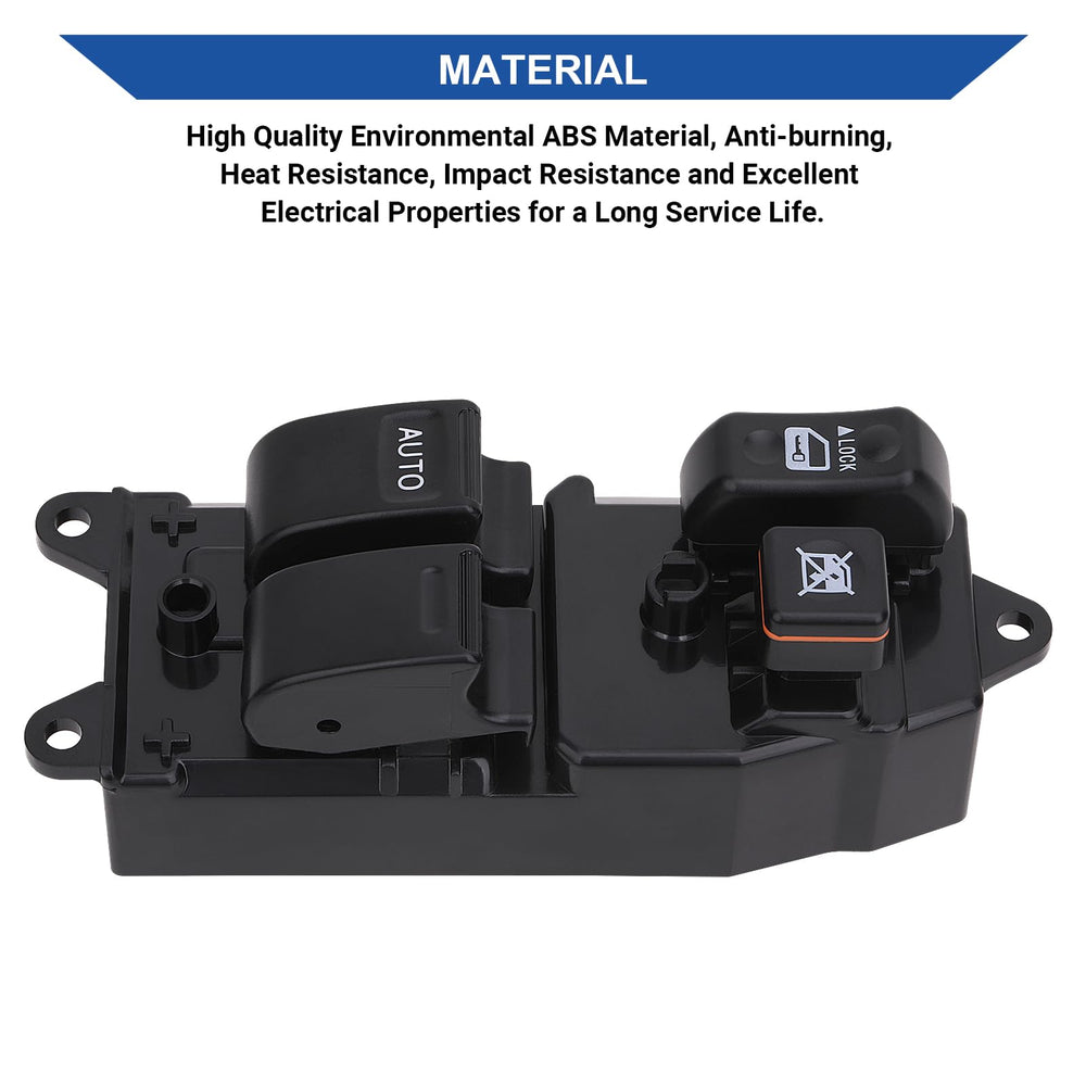 Obaee Master window switch warranty badge highlights lifetime coverage for peace of mind.