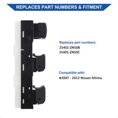 Obaee Nissan Altima window switch compatibility for a precise replacement.
