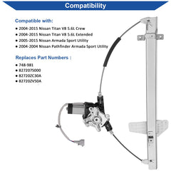 Obaee Armada window regulator motor replacement for reliable Armada performance.