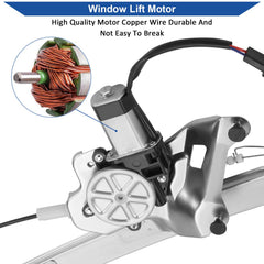 Obaee replacement window regulator motor front-left for Buick LeSabre supports easy DIY install.