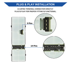 Close-up of Obaee switch installation demonstrating precise fit and operation.