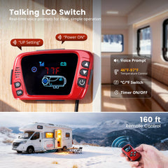 OBAKL remote control enables preheating from miles away.