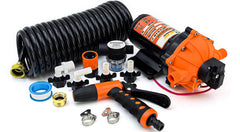 OBALOGI 80PSI washdown pump kit assembly shows a ready-to-install system for boats and RVs.