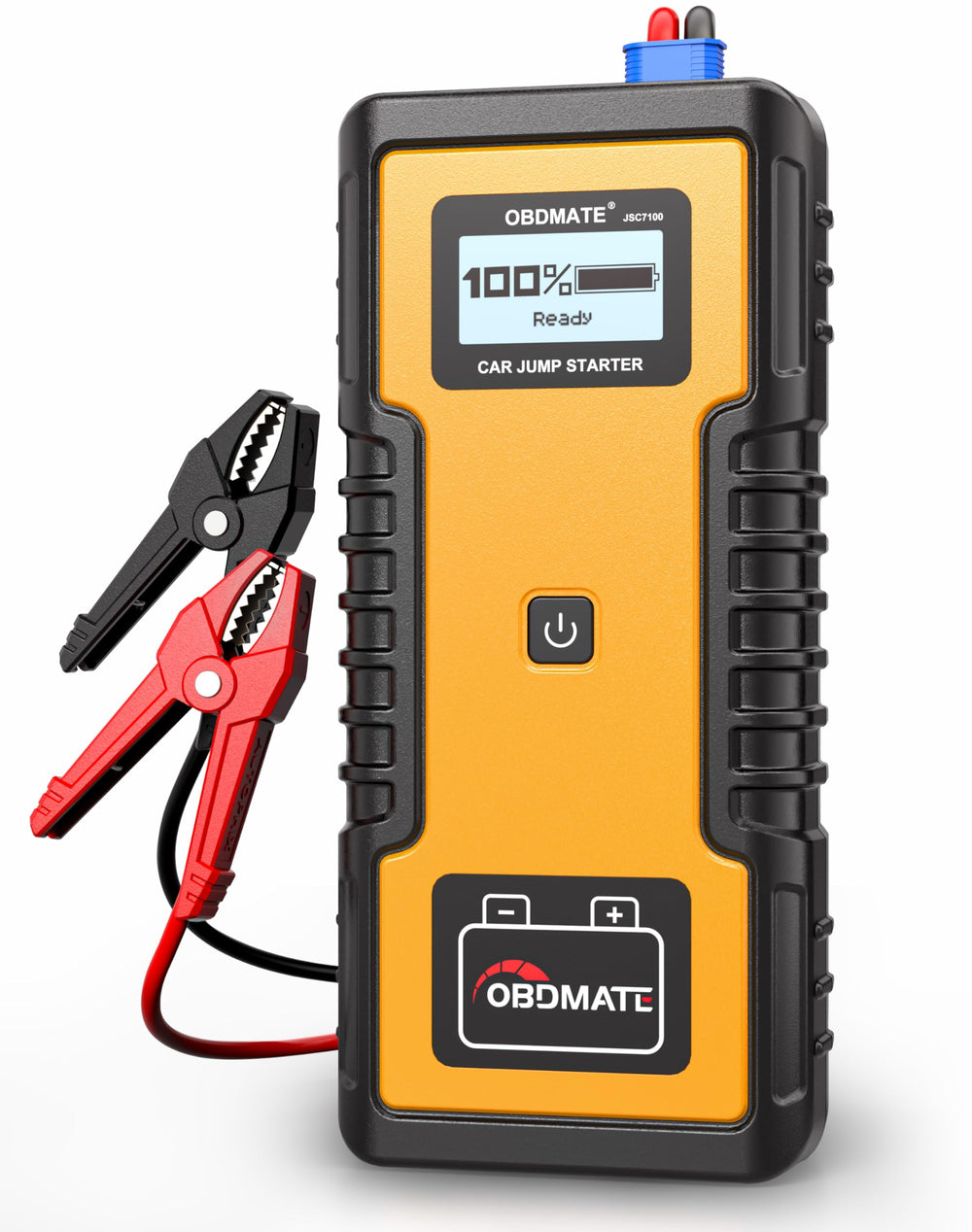 OBDMATE JSC7100 capacitor jump-start powers 12V engines quickly.